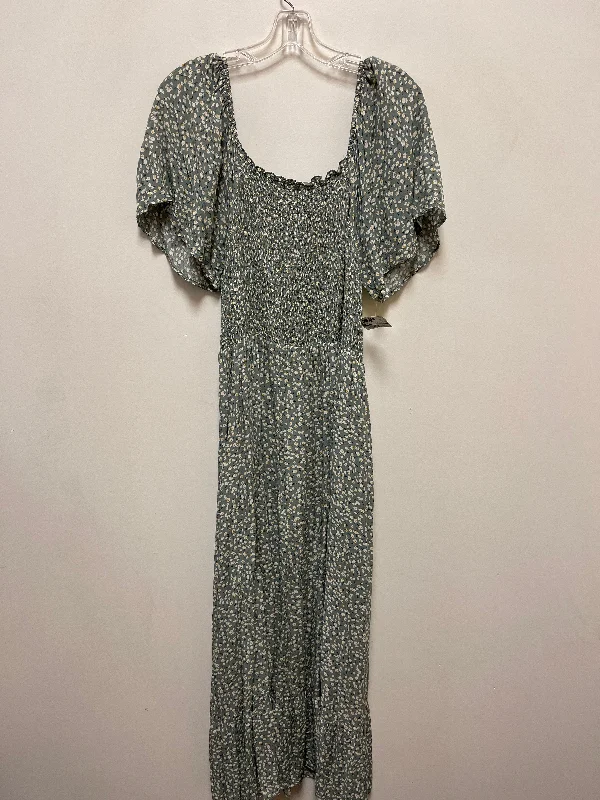 Dress Casual Maxi By Clothes Mentor In Green, Size: 1x