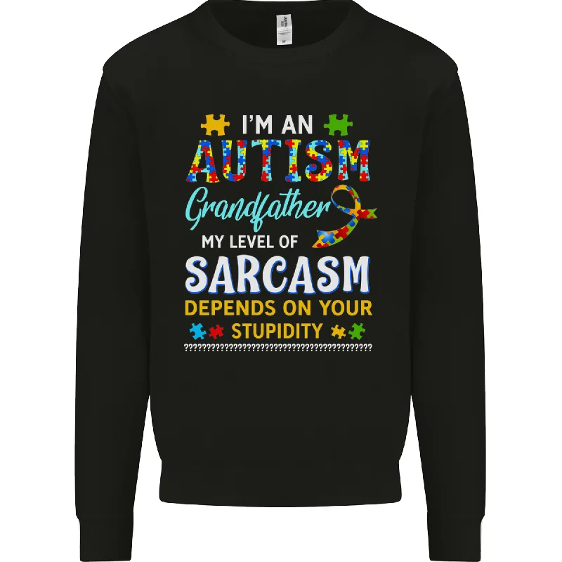 Autism Grandfathers Day Autistic ASD Mens Sweatshirt Jumper