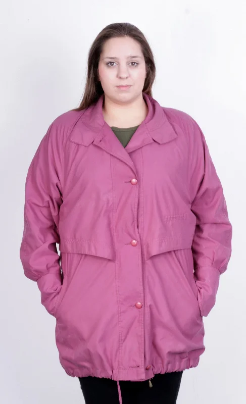 Joulie Collection Womens L Jacket Coat Raspberry Vintage 90s