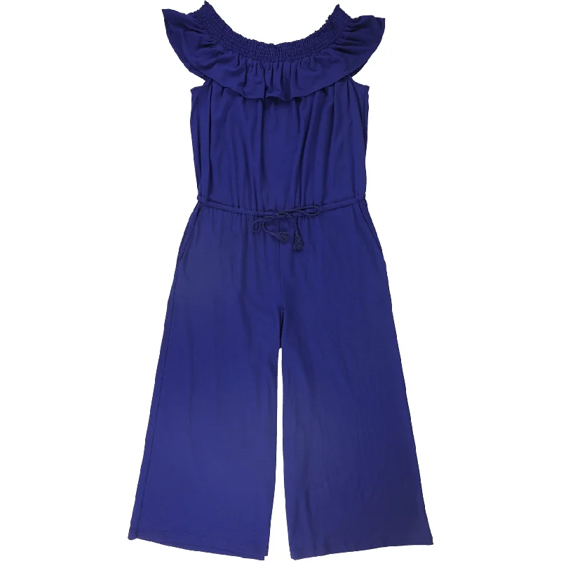 Ralph Lauren Womens Matsuko Jumpsuit, Blue, X-Large