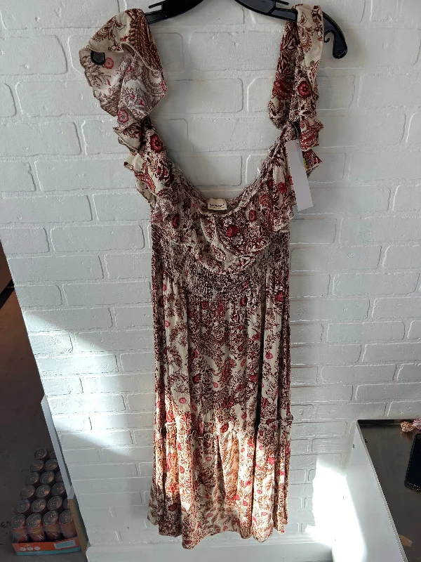 Dress Casual Maxi By Clothes Mentor In Brown, Size: L