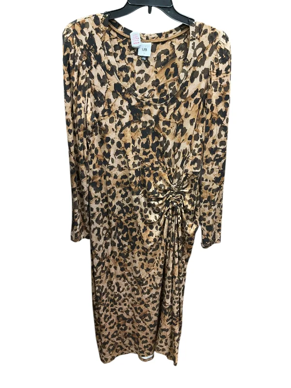 Dress Casual Maxi By Cabi In Animal Print, Size: M