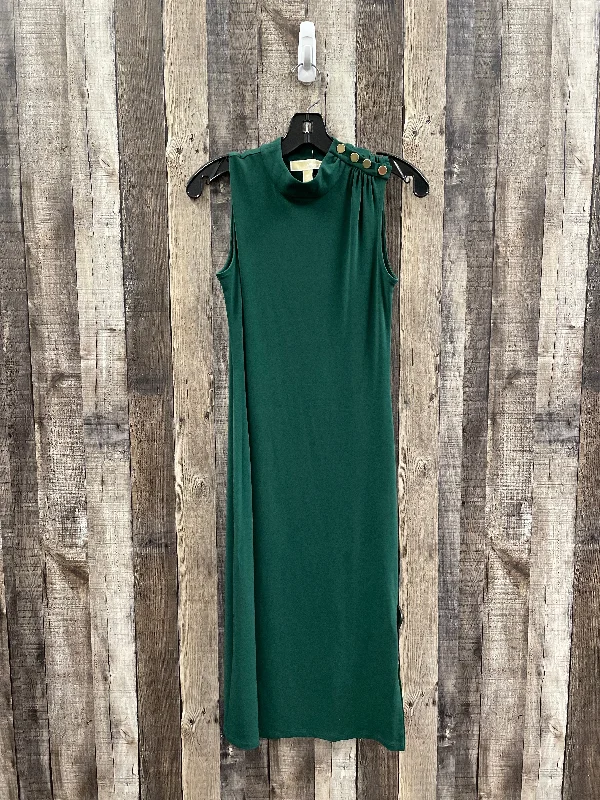 Dress Casual Maxi By Michael By Michael Kors In Green, Size: Xs