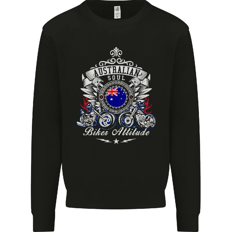 Australian Biker Australia Motorcycle Bike Mens Sweatshirt Jumper