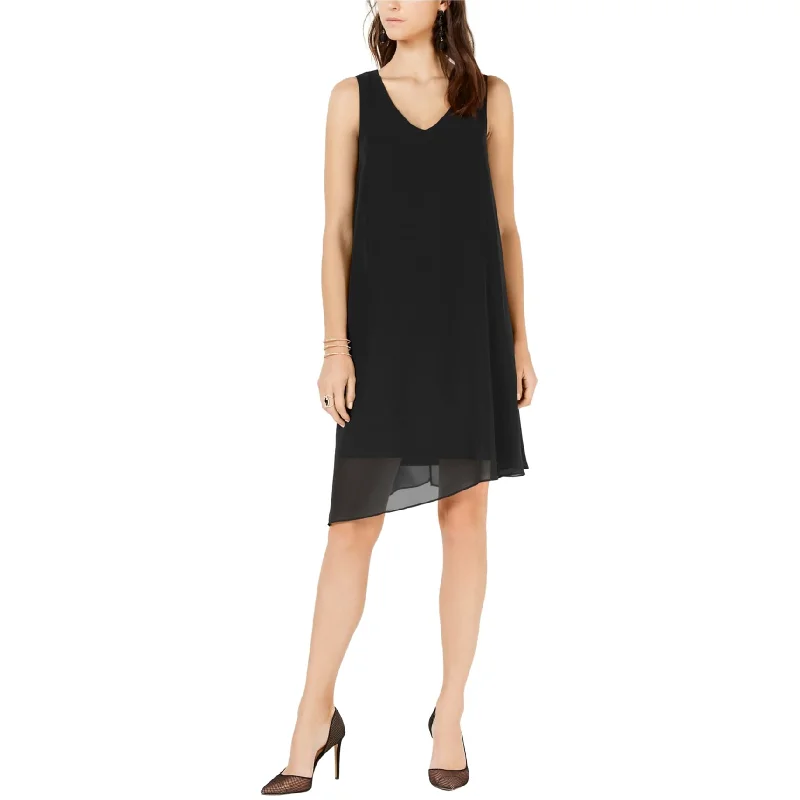 I-N-C Womens Asymmetrical Hem Sheath Dress