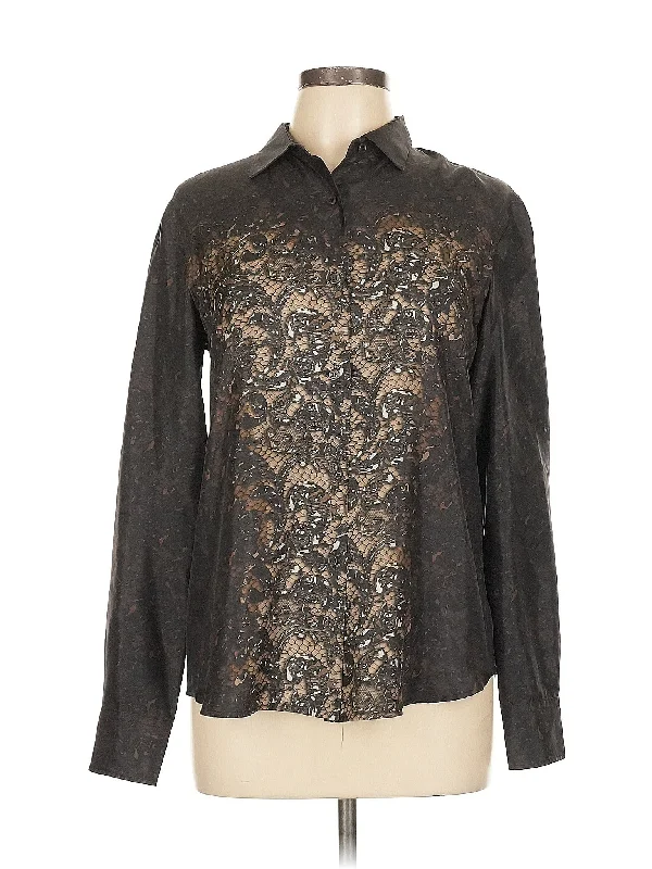 Long Sleeve Silk Top