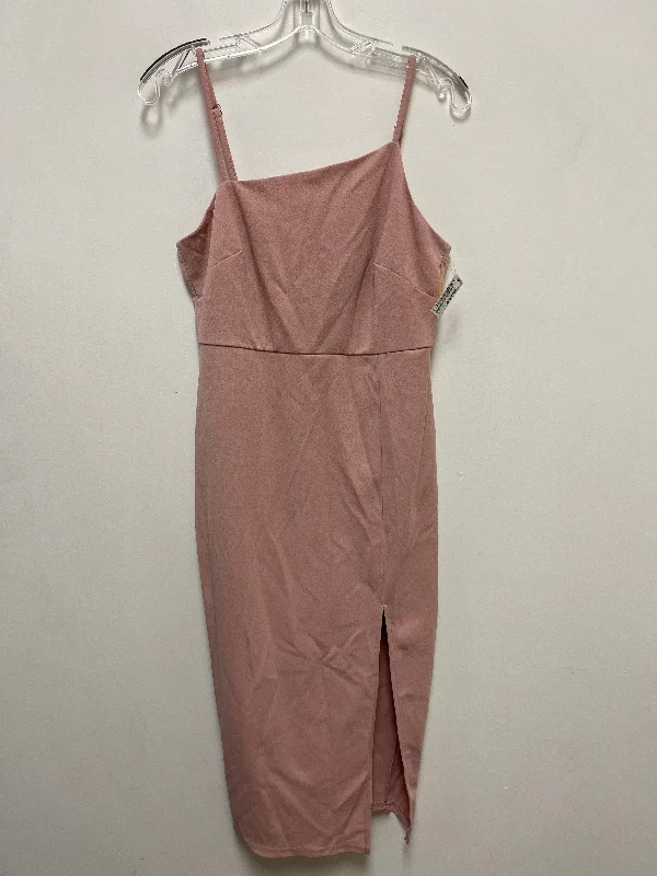 Dress Casual Midi By Clothes Mentor In Pink, Size: M