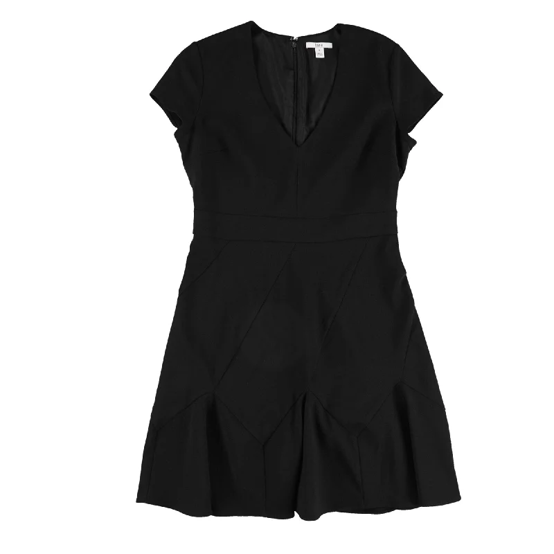 Bar Iii Womens Seam-Detail Fit & Flare Dress