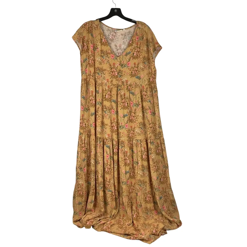 Dress Casual Maxi By Wonderly In Yellow, Size: L