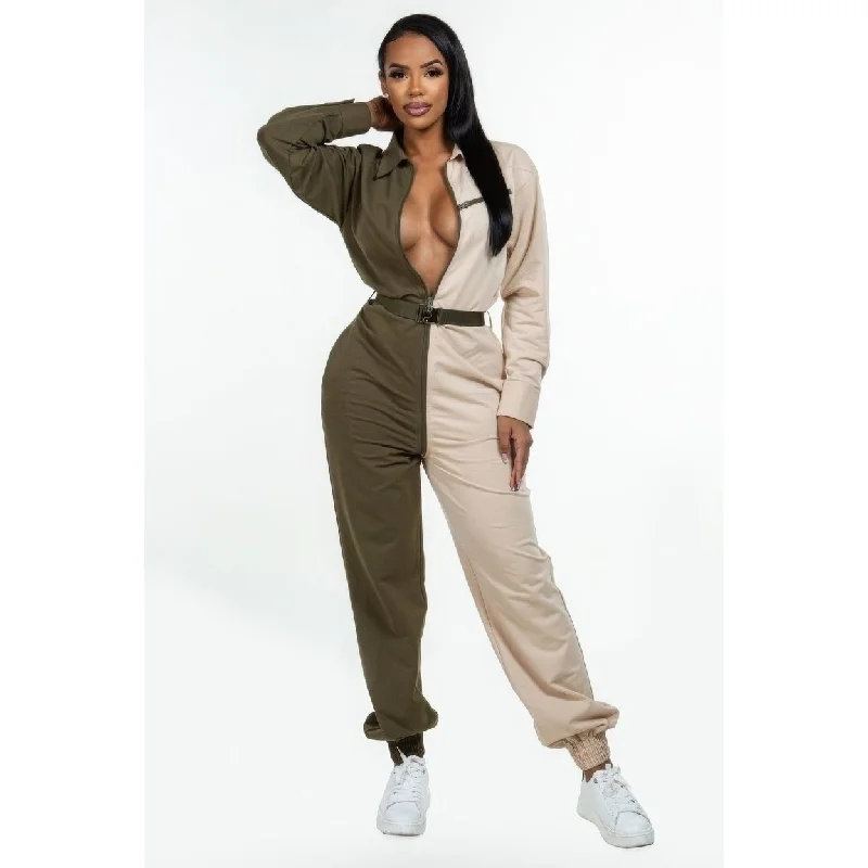 Long Sleeve Oversized Cozy Shirt Jumpsuit