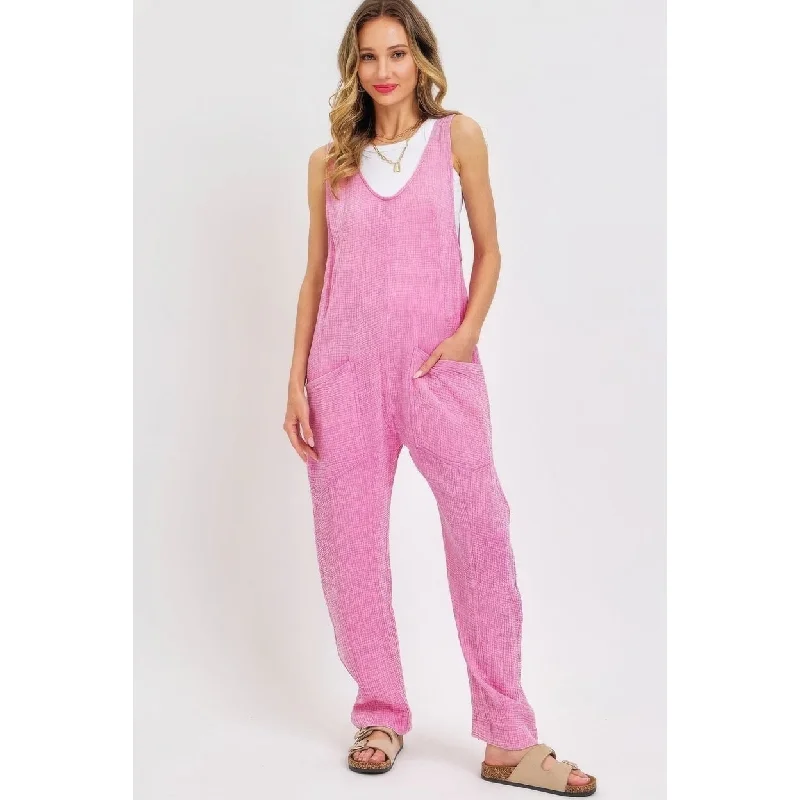 Mineral Washed Summer Jumpsuit