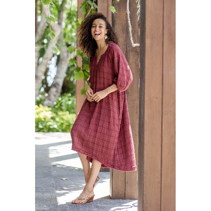 Novica Handmade Chiang Mai Chic Cotton Dress