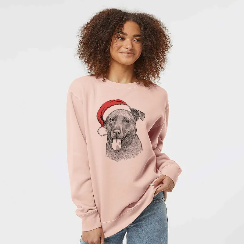 Santa Harbor the Mixed Breed - Unisex Pigment Dyed Crew Sweatshirt