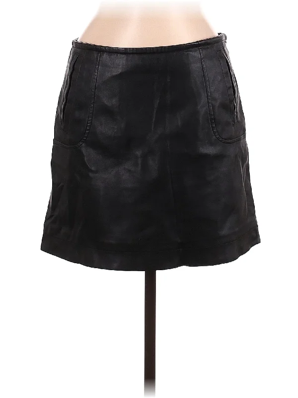 Faux Leather Skirt