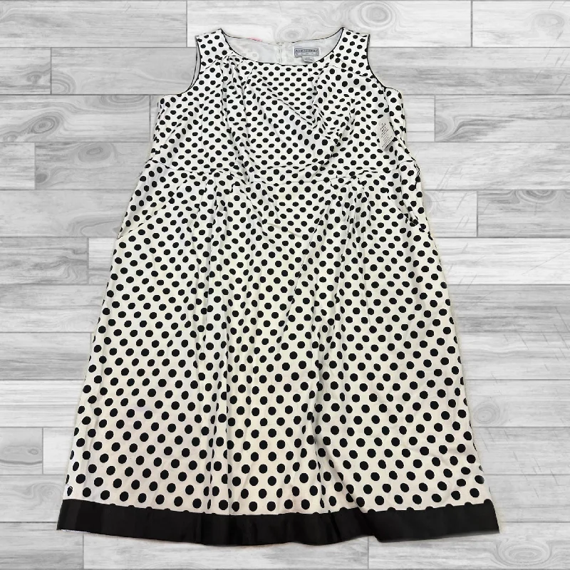 Dress Casual Midi By Jessica Howard In Polkadot, Size: 22