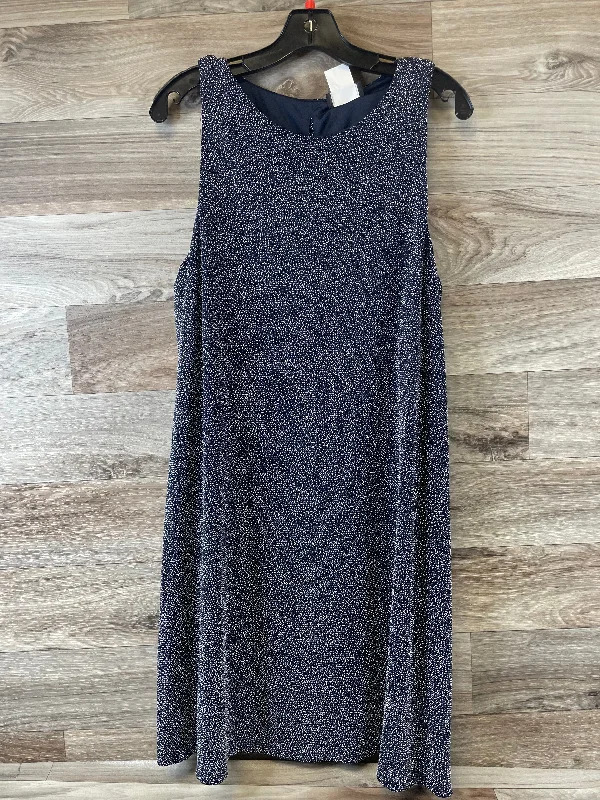 Dress Casual Midi By Msk In Blue, Size: Xl