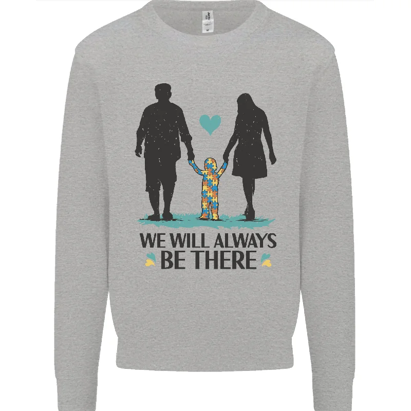 Autism We Will Always Be There Autistic Mens Sweatshirt Jumper