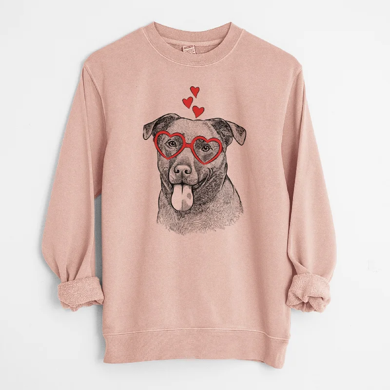 Valentine Harbor the Mixed Breed - Unisex Pigment Dyed Crew Sweatshirt