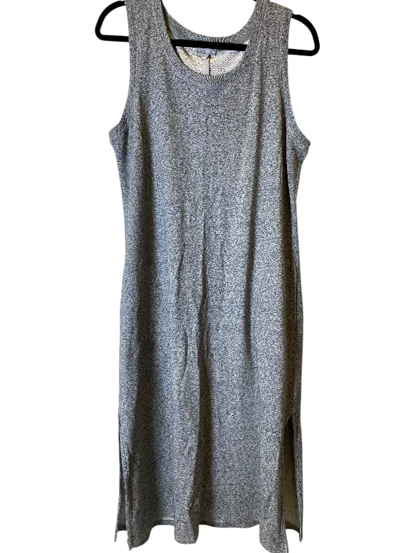 Dress Casual Maxi By Talbots In Grey, Size: L