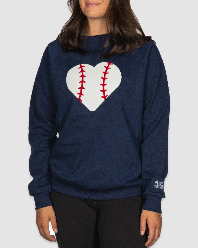 Stitched Heart Crew Neck - Women's