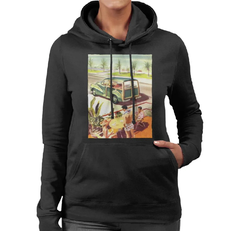 Morris Traveller Summer British Motor Heritage Women's Hooded Sweatshirt