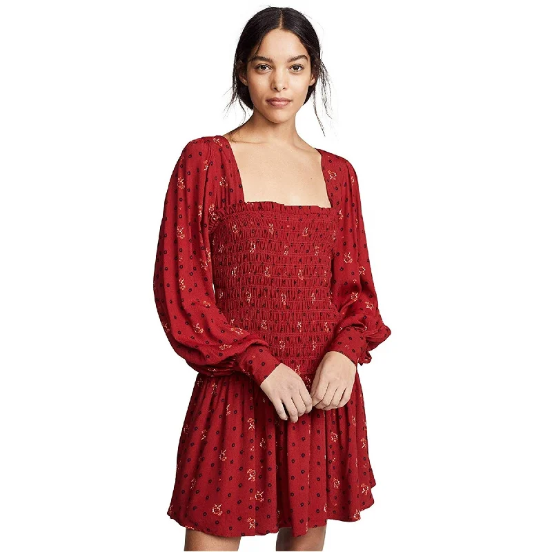 Free People Womens Two Faces Mini Dress