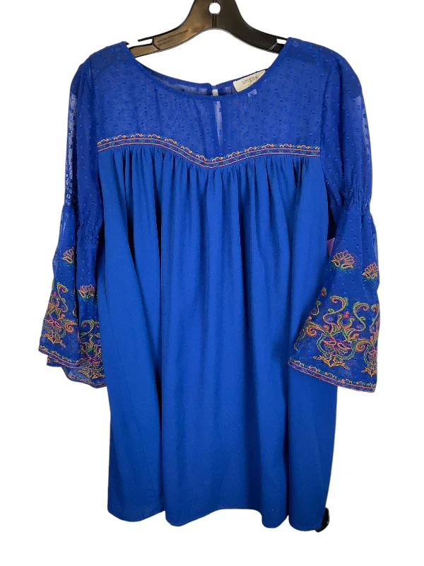 Dress Casual Short By Umgee In Blue, Size: S