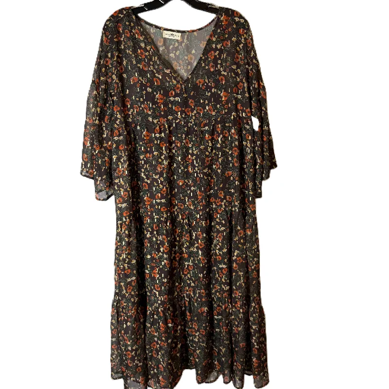 Dress Casual Maxi By Natural Life In Brown, Size: L