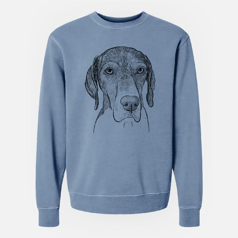 Bare Bohdi the German Shorthaired Pointer - Unisex Pigment Dyed Crew Sweatshirt