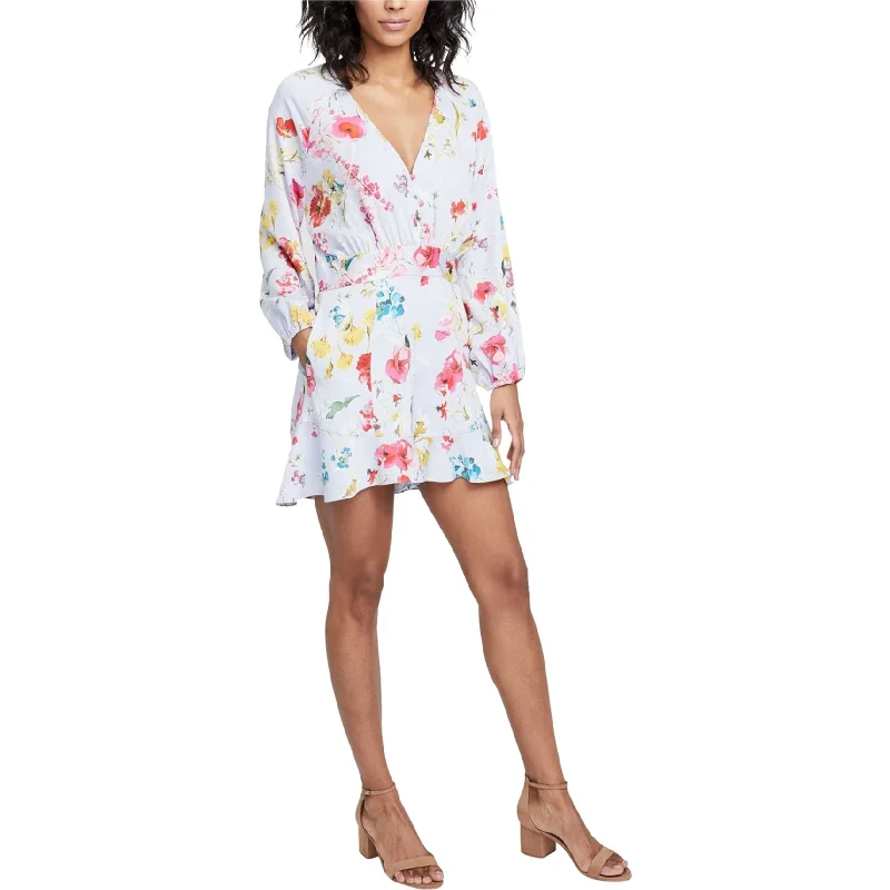 Rachel Roy Womens Floral Romper Jumpsuit