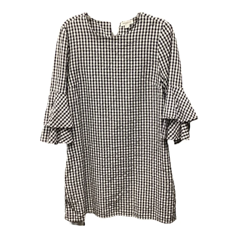 Dress Casual Midi By Beachlunchlounge In Checkered Pattern, Size: M