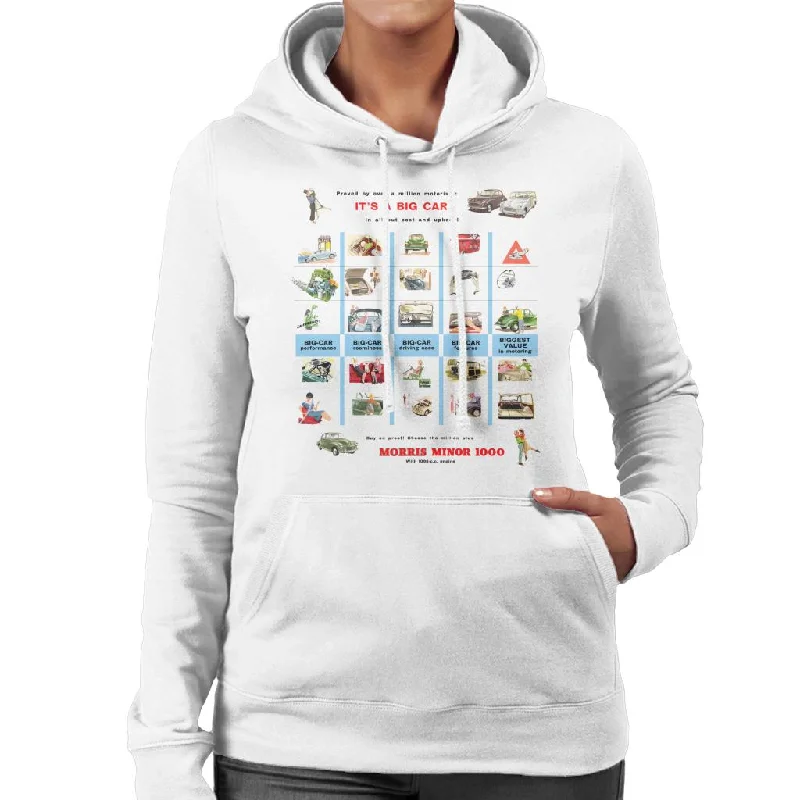 Morris Advert Design British Motor Heritage Women's Hooded Sweatshirt