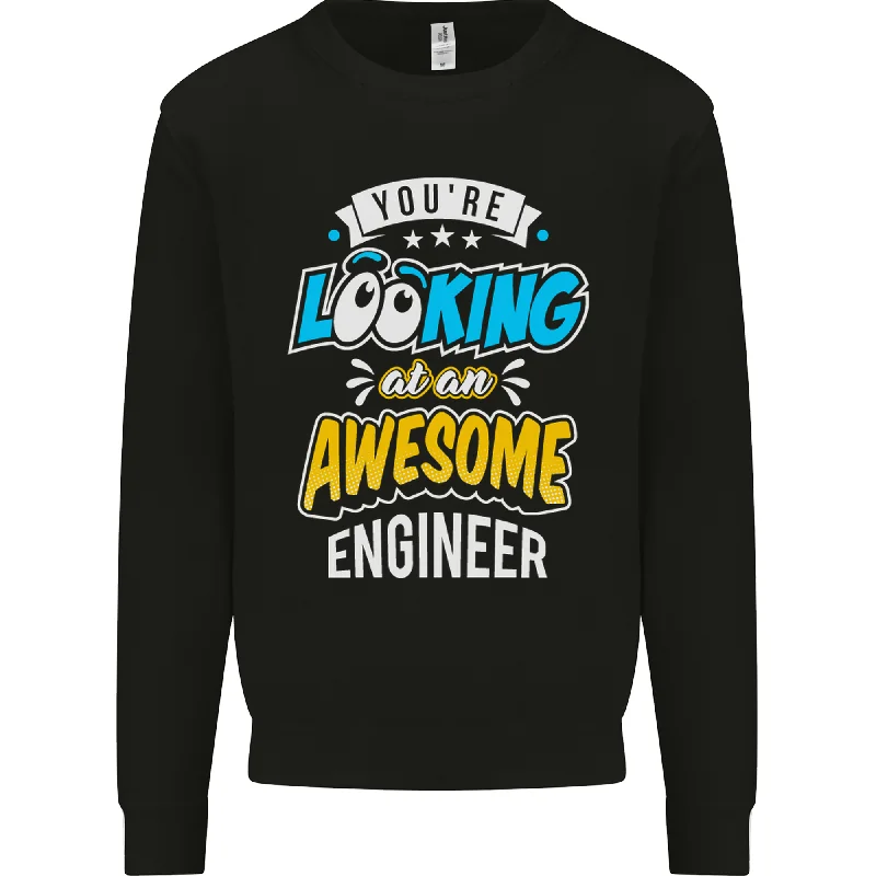 At an Awesome Engineer Mens Sweatshirt Jumper