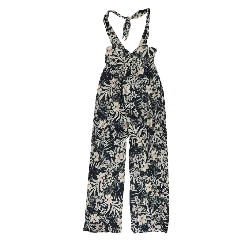 Hurley Womens Floral Print Romper Jumpsuit