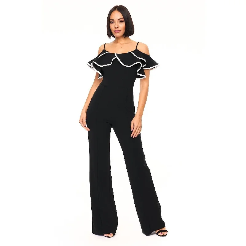 Color Block Binding Detailed Fashion Jumpsuit