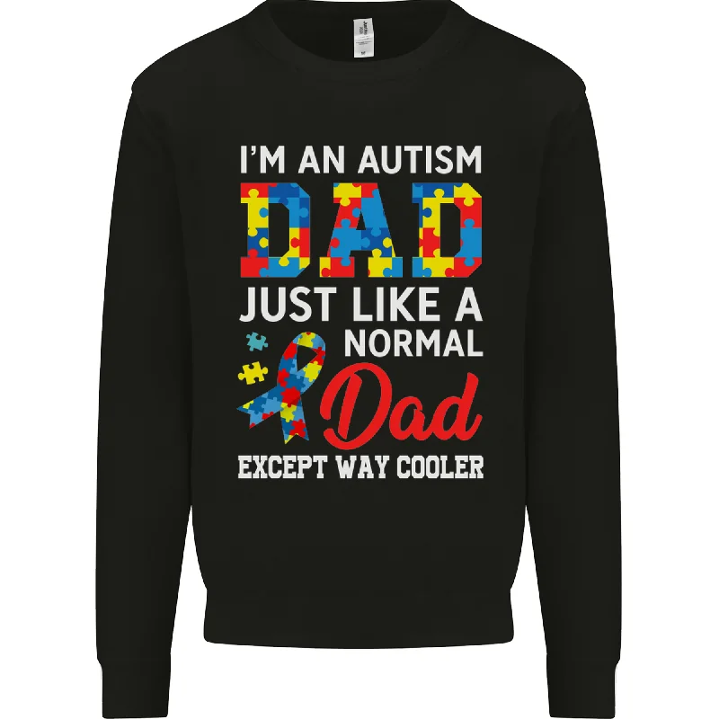 Autism Dad Autistic Fathers Day ASD Mens Sweatshirt Jumper