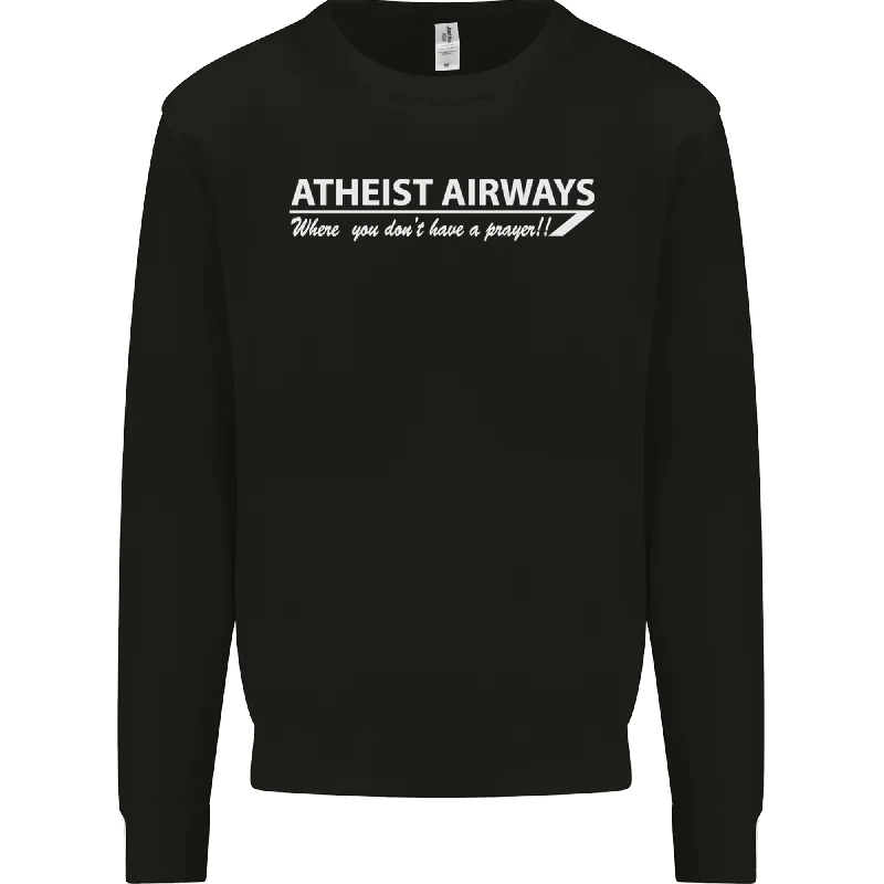 Atheist Airways Funny Atheism Mens Sweatshirt Jumper