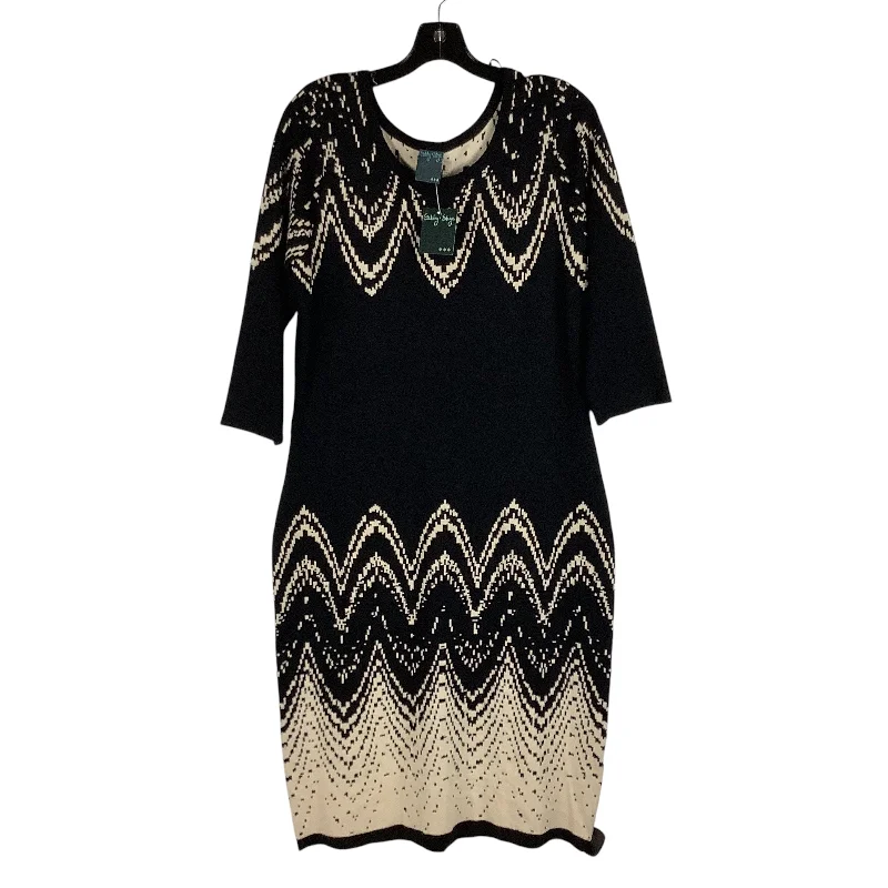 Dress Casual Midi By Gabby Skye In Black, Size: Xl